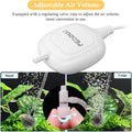 FEDOUR Mini Whisper Aquarium Air Pump, Nano Ultra Quiet Fish Tank Aerator, Fish Tank Bubbler Pump for Up to 10Gallon Bet