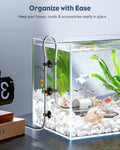 Pawfly 30 Pack Aquarium Suction Cups, Fish Tank Suction Cup Clips for Standard 3/16" ID Airline Tubing, Wire & Power Cor