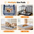 LOOBANI Washable Pee Pads for Dogs 36"x48", 2 Packs Extra Large Whelping Pads for Floor, Playpen, Super Absorbent Reusable Dog Mat, Waterproof Puppy Pads for Incontinence, Housebreak,Crate,Gray