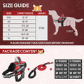 Service Dog Vest Harness and Leash Set, Animire in Training Dog Harness with 10 Dog Patches, Reflective Dog Leash with S