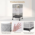 2 Pcs Bird Cage Cover Bird Cage Seed Catcher Soft Airy Nylon Mesh