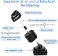 hygger Mini Wave Maker for 15-40 Gallon Aquarium with Magnetic Mount Quiet Powerhead for Saltwater and Freshwater Fish T