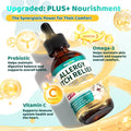 Natural Allergy Relief for Cats, Cat Itchy Skin Allergy Relief - Omega 3 & Probiotic for Allergies Cats, Cat Itch Relief - Skin & Coat Health, Immune Support, Seasonal Allergies - Chicken Flavor