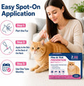 Topical for Cats – Topical Flea & Tick Care – for Cats 1.5+ lbs, 8 Weeks+,3 Monthly Doses