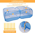 Jhua Small Animal Playpen Pet Cage Tent Large Chicken Run Coop 73"x36"x25"