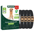 Woyamay 4 Pack Flea Collar for Dogs, Flea and Tick Prevention for Dogs, 32 Months Dog Flea and Tick Treatment, Adjustable Dog Flea Collars, Dog Flea Treatment Collar, Flea Treatment for Dogs, Black