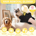 Pet Hair Removal Glove for Cats & Dogs,Upgraded Reusable pet hair glove