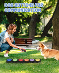 Acools Dog Buttons for Communication, 6 Pcs Dog Talking Button Set, 30s Voice Recordable Pet Training Buzzer, Speaking B
