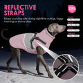 AOFITEE Dog Coat with Harness Waterproof Dog Winter Jacket for Medium Dogs