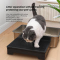 PAKEWAY Cat Ramp for Litter Box – Adjustable Elevated Cat Step for Senior Cats, Kittens & Small Pets – Fits Automatic & High-Sided Litter Boxes – Non-Slip, Easy to Clean Litter Box Ramp