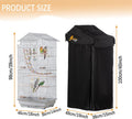 Small Black Good Night Blackout Bird Cage Cover(18 x 14 x 40inch)