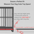 Dog Crate Tray Replacement - Heavy Duty Reinforced Pan