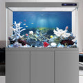 Ocean Floor Fish Tank Backdrop Underwater Stone Aquarium Backdrop 36x24 in
