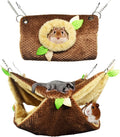 Small Animal Hammock, Hamster Hanging Bunkbed Hammock & Tunnel Warm Bed House Cage Nest Cage Hanging Tunnel and Hammock 