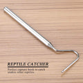Asixxsix Reptile Catcher, Stainless Steel Reptile Capture Hook, Tough and for Moving Small Snakes Pet Shop Reptile Colle