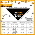 Halloween Dog Bandanas No Tricks Just Treats Costumes for Large Pet