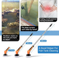 hygger IPX8 Electric Aquarium Cleaning Brushes, Rechargeable Cleaner Tools Kit with 6 Replaceable Clean Spin Brush Heads