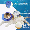 Cat Soft Cone Collar, Adjustable Cat Recovery Cones to Stop Licking Wounds, Waterproof Pet Elizabethan Recovery Collar f