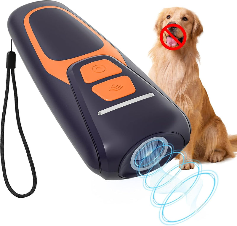 Dog Bark Deterrent Devices, Rechargeable Ultrasonic Anti Barking Device for Dogs, Dog Bark Control Devices 50FT Range Sa