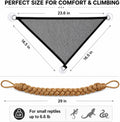 Snake Enclosure Accessories, Climbing Rope & PVC Hammock Set for Reptiles