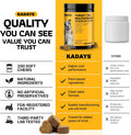 Turkey Tail Mushroom for Dogs 200 Count - Dog Multivitamin & Mushroom Chews