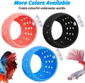 Fhiny Betta Tunnel, Aquarium Betta Fish Hideout with Suction Cup Fish Tank Tunnel Shrimp Cave Aquarium Decor Fish Tank A