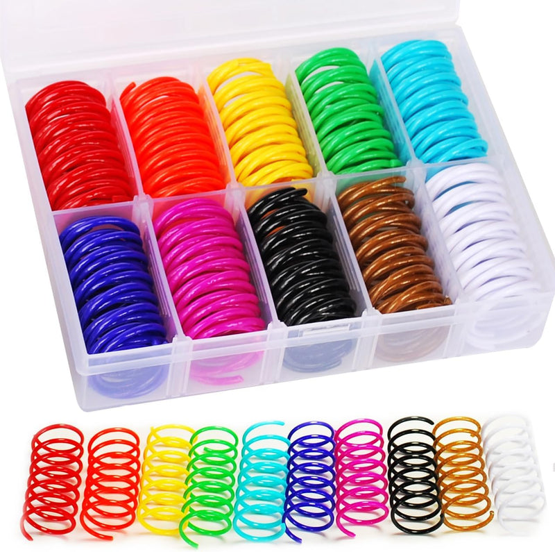 JoyArrive 40Pcs 10 Colors Box Stored Springs for Indoor Cats, Cats Coil, Cat Interactive Toys, Cat Swatting Toy, Self-Play Toys, Hunting Toy, Kitten Spring