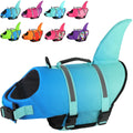 Doglay Dog Life Jacket Shark, Ripstop Dog Life Vests for Swimming Boating with High Buoyancy and Rescue Handle, Adjustable Dog Life Jacket Pet Flotation Vest for Small Medium Large Dogs