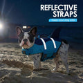 AOFITEE Dog Life Jacket Shark Dog Life Vest for Swimming Boating, L