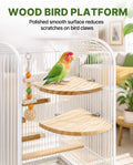 2 PCS Bird Perches for Cage, Fan Bird Perch, Flat Perches for Birds Cages, Birds Platform for Parakeet Conure Cockatiel 