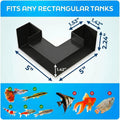 Aquarium Underground Tunnel 5", Dual-Entrance Fish Tank Cave & Aquarium Cave with Clear Viewing Window, ABS Shrimp Hideo
