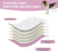 Dog Diapers Female Washable Reusable Pack of 5 for Heat Size XL