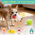 LECHONG 5 Pack Latex Dog Toys for Small Dogs – Squeaky Squeeze Toys, Puppy Teething Chew Toys, Soft Rubber Pet Toys, 4.7