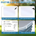 Vercraft 39"L x 16"W Outside Window Well Covers with Mounting Clip