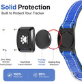 GPS Dog Collar with Tracker, Waterproof, No Monthly Fee, Blue, L