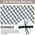 POYEE 10x26ft Cat Netting Balcony, Safety Net for Pets