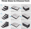 Garnpet 5-Step Adjustable Dog Stairs for High Beds, Dog Steps for Small Dogs and Cats, Foldable Pet Stairs for Bed Climbing, Non-Slip Pet Step Indoor, Grey