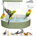 Parrot Bathtub Bird Automatic Bath Shower,Large Bird Shower Fountain Indoor Bathtub with Running Water, Contains USB and
