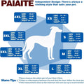Paiaite Blue Striped Dog Pajamas: 4-Legged Cotton Stretchable Jumpsuit Pjs - Lightweight Cozy Puppy Onesie Clothes, Comf