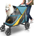 Petbobi Dog Stroller for Large Medium Dogs up to 80 lbs, Dual Entry