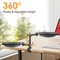 Crazydeer Cat Desk Bed, 360° Rotating & Height Adjustable Desk Cat Nest, Elevated Breathable Cats Bed for Desk with Removable Washable Cover for Indoor Kitten Cats-Maximum Hold Up to 40lb