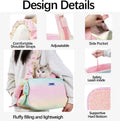 Dog Purse Carrier for Small Dogs, Soft Side Pet Tote Bag Up to 12lbs, Pink