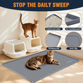 Cat Litter Mat, 34"x22" Waterproof Silicone, Litter Trapping
