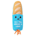 Catstages Loaf Kicker Toy with Catnip and Dental Mesh, Bread Shape, Plush and Ribbon Cat Toy for Kicking, Tossing, and Teeth Cleaning, Tan