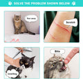 JULMELON 10 PCS Cat Washing Bag for Bath Shower Adjustable Net Grooming Set