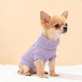2 Pieces Dog Sweater for Small Dogs Chihuahua Clothes Spring Winter Cute Knitwear Turtleneck Thick Warm Clothes for Yorkie Cat Extra Small Dog Clothes (XX-Small)