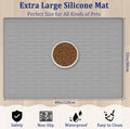 48"x32"(120cmx80cm) Extra Large Pet Food Mat, 1.5MM Super Thick Silicone Dog Mats for Food and Water, XXXL Nonslip Pet F