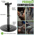 Zonon Farrier Horse Hoof Stand, Black, Metal Round Base