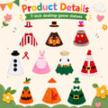 10PCS Mini Desk Outfits Includes 7 Inch Statue Desktop Accessories for Magnetic Key Holder, Fun Office Gift & Table Deco