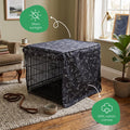 Molly Mutt Rocketman Dog Crate Cover, 100% Cotton Canvas Cover with 2 Roll-Up Panels, Ideal for Dog or Cat Crate, Durable, Washable, and Free of Harmful Chemicals, 30" x 19" x 21"